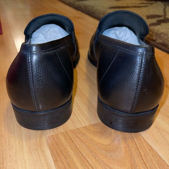 Mens Black Leather FERRAGAMO Loafers Mens Black Leather FERRAGAMO Loafers